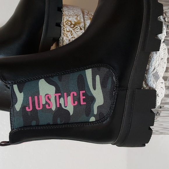 Girls Justice Chelsea Lug Bottom Boot - Picture 6 of 13